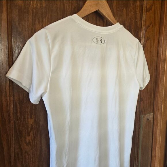 Under Armour Heat Gear Loose Fit V Neck Polyester T Shirt - Picture 7 of 9